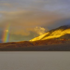 rainbow over the Racetrack Death Valley National Park