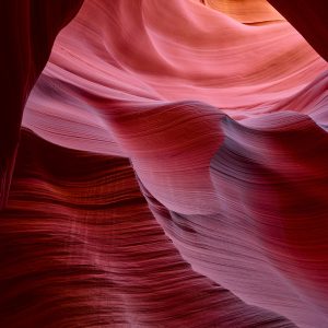 Lower antelope canyon slot canyon on Navajo Lands Page Arizona in the sandstone desert of the American southwest