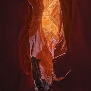 Upper antelope canyon slot canyon on Navajo Lands Page Arizona in the sandstone desert of the American southwest