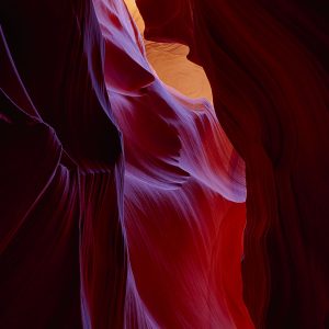 antelope canyon slot canyon on Navajo Lands Page Arizona in the sandstone desert of the American southwest