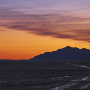Sunrise on the black rock desert playa Gerlach Nevada