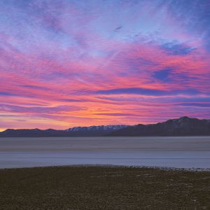 Sunrise on the black rock desert playa Gerlach Nevada