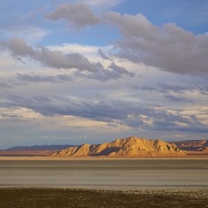 Cloudy afternoon on the black rock desert playa Gerlach Nevada